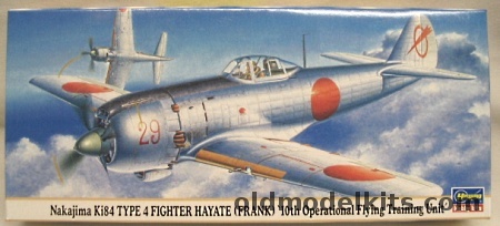 Hasegawa 1/72 Nakajima Ki-84 Hayate Frank - Type 4 - 10th Operational Flying Training Unit, 00677 plastic model kit